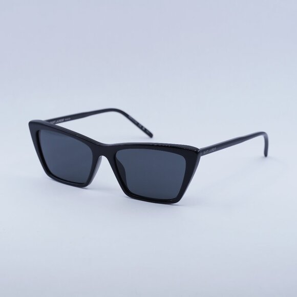 🕶️ New Saint Laurent SL737 MICA THIN 001 Sunglasses - Black Frame Black Lenses